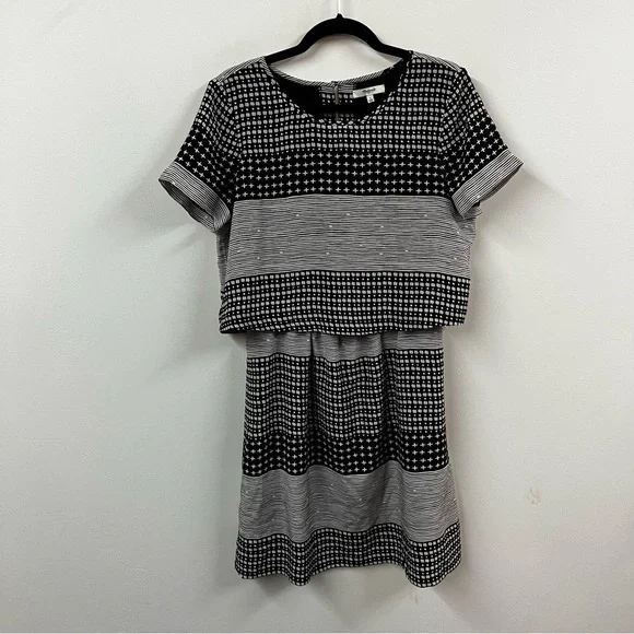 Madewell Twopiece Silk Dress in Hashtag Stripe - Picture 3 of 14